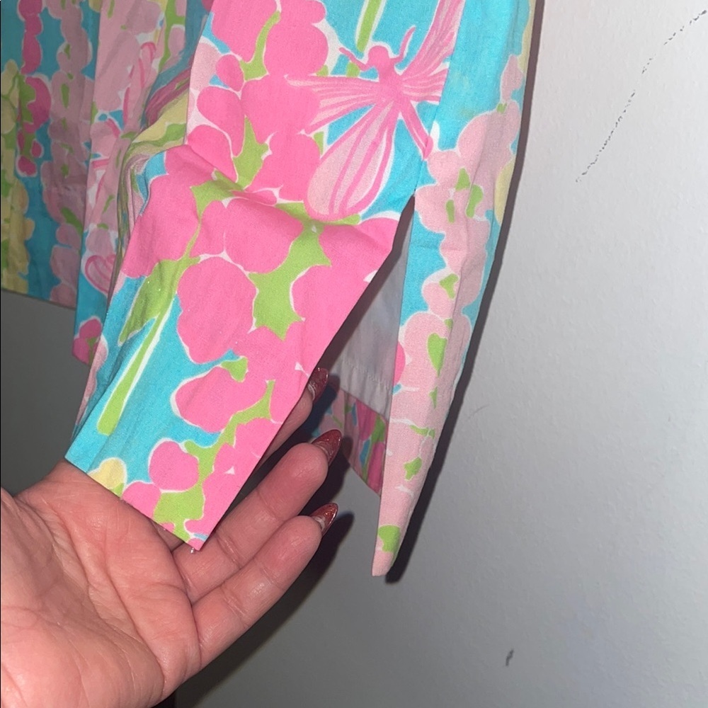 Lilly Pulitzer Pink and Blue Floral Dress - Picture 8 of 8